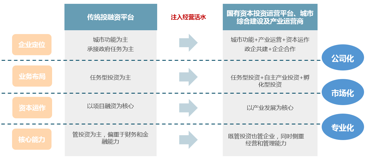 從企業(yè)定位、業(yè)務(wù)布局、資本運作、核心能力構(gòu)建等方面規(guī)劃平臺公司化債路徑